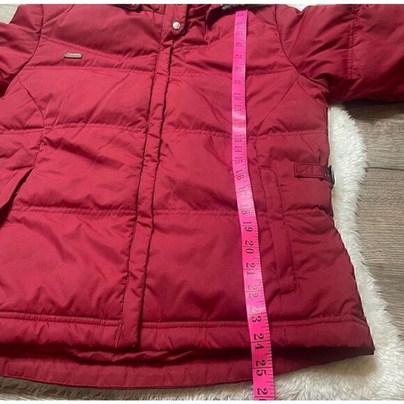 Columbia Down Feather XCO Womens Jacket Size Small Red Puffer Detachable Hoodie - Picture 13 of 14